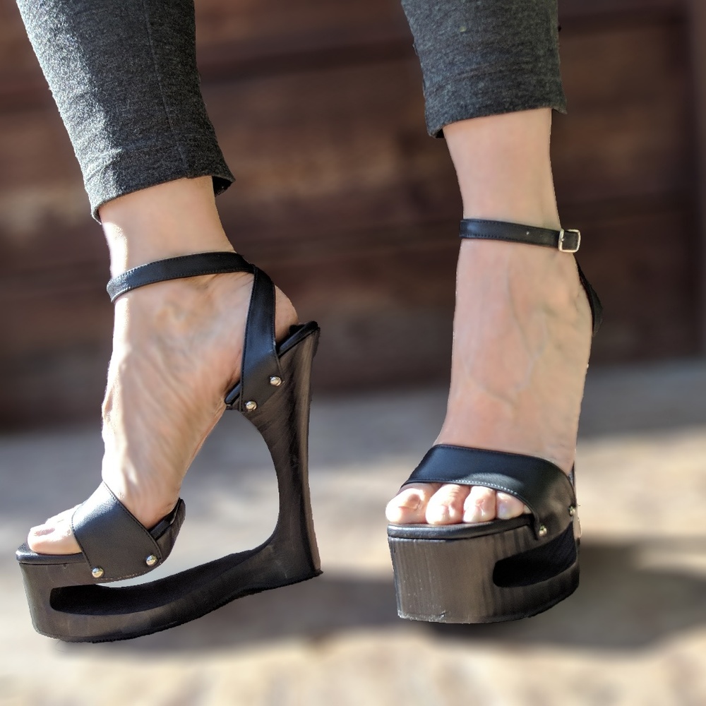 Kristoff LA totally unique black heels.